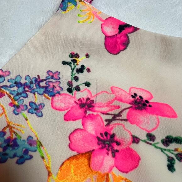 Romeo & Juliet Couture Sleeveless Floral Print A-Line Mini Dress Size Small - Picture 10 of 10